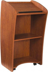 Oklahoma Sound - Wood Full Floor Lectern - 21" Deep x 24" Wide x 46" High - Industrial Tool & Supply