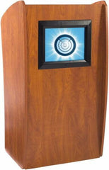 Oklahoma Sound - Wood Full Floor Lectern - 21" Deep x 24" Wide x 46" High - Industrial Tool & Supply