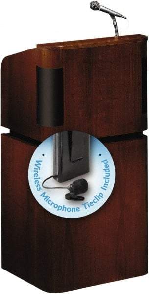 Oklahoma Sound - Wood Full Floor Lectern - 20-1/2" Deep x 24" Wide x 48" High - Industrial Tool & Supply