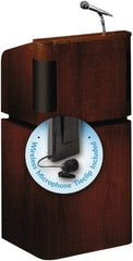 Oklahoma Sound - Wood Full Floor Lectern - 20-1/2" Deep x 24" Wide x 48" High - Industrial Tool & Supply