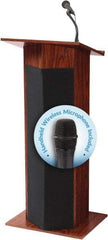Oklahoma Sound - Wood Full Floor Lectern - 17" Deep x 22" Wide x 46" High - Industrial Tool & Supply