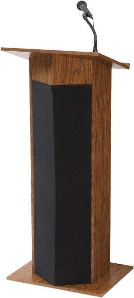 Oklahoma Sound - Wood Full Floor Lectern - 17" Deep x 22" Wide x 46" High - Industrial Tool & Supply