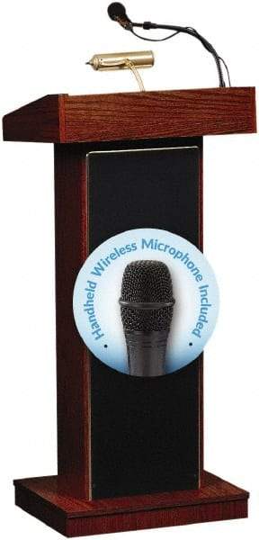 Oklahoma Sound - Wood Full Floor Lectern - 17" Deep x 22" Wide x 46" High - Industrial Tool & Supply