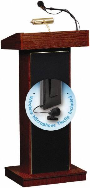 Oklahoma Sound - Wood Full Floor Lectern - 17" Deep x 22" Wide x 46" High - Industrial Tool & Supply