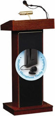 Oklahoma Sound - Wood Full Floor Lectern - 17" Deep x 22" Wide x 46" High - Industrial Tool & Supply