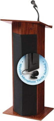 Oklahoma Sound - Wood Full Floor Lectern - 17" Deep x 22" Wide x 46" High - Industrial Tool & Supply