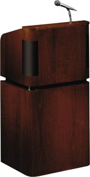 Oklahoma Sound - Wood Full Floor Lectern - 20-1/2" Deep x 24" Wide x 48" High - Industrial Tool & Supply
