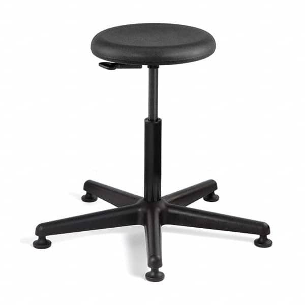 Bevco - Swivel & Adjustable Stools Type: Adjustable Backless Stool Base Type: Nylon - Industrial Tool & Supply