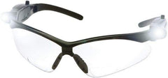 PYRAMEX - +2.5, Clear Lenses, Scratch Resistant, Framed Magnifying Safety Glasses - UV Protection, Black Nylon Frame, ANSI Z87.1 - Industrial Tool & Supply