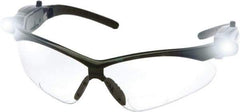 PYRAMEX - +2, Clear Lenses, Scratch Resistant, Framed Magnifying Safety Glasses - UV Protection, Black Nylon Frame, ANSI Z87.1 - Industrial Tool & Supply