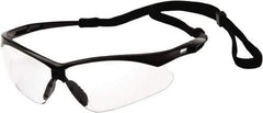 PYRAMEX - +2.5, Clear Lenses, Scratch Resistant, Framed Magnifying Safety Glasses - UV Protection, Black Nylon Frame, ANSI Z87.1 - Industrial Tool & Supply