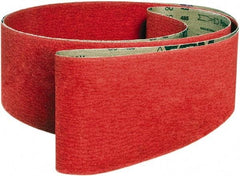 VSM - 3" Wide x 21" OAL, 24 Grit, Ceramic Abrasive Belt - Ceramic, Coarse, Coated, X Weighted Cloth Backing, Wet/Dry - Industrial Tool & Supply
