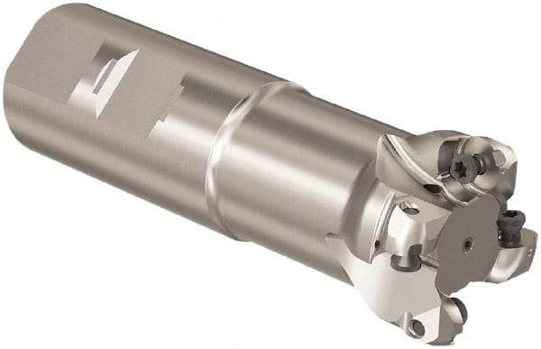 Seco - R217 32mm Weldon Shank Milling Tip Insert Holder & Shank - 3.110236" Projection, 1" Neck Diam, M16 Neck Thread, 40mm Nose Diam, 115mm OAL, Tool Steel Tool Holder - Industrial Tool & Supply