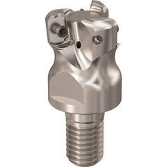 Seco - R217.21.RE 12mm Threaded Shank Milling Tip Insert Holder & Shank - 1.181102" Projection, 1" Neck Diam, M12 Neck Thread, 25mm Nose Diam, 30mm OAL, Tool Steel Tool Holder - Industrial Tool & Supply
