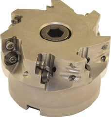 Millstar - 7 Inserts, 80mm Cutter Diam, 1.5mm Max Depth of Cut, Indexable High-Feed Face Mill - 27mm Arbor Hole Diam, 50mm High, HFA Toolholder, HFCI-1204 Inserts, Series HFA - Industrial Tool & Supply