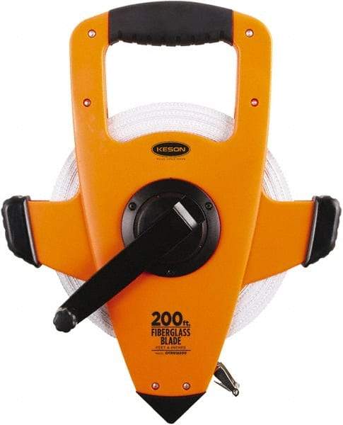 Keson - 200' x 1/2" Tape Measure - 1/8" Graduation - Industrial Tool & Supply