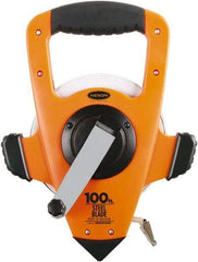 Keson - 100' x 3/8" Tape Measure - 1/10 & 1/100" Graduation - Industrial Tool & Supply