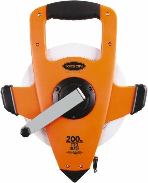 Keson - 200' x 3/8" Tape Measure - 1/8" Graduation - Industrial Tool & Supply