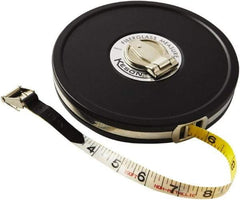 Keson - 100' x 1/2" Tape Measure - 1/8, 1/10 & 1/100" Graduation - Industrial Tool & Supply