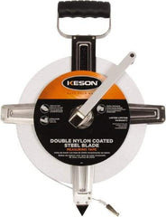 Keson - 300' x 3/8" Tape Measure - 1/10 & 1/100" Graduation - Industrial Tool & Supply