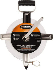 Keson - 300' x 3/8" Tape Measure - 1/10 & 1/100" Graduation - Industrial Tool & Supply