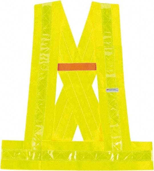 Ergodyne - Size M/L High Visibility Lime Solid Breakaway Vest - ANSI 107, Hook & Loop Closure, 1 Pocket, Polyester - Industrial Tool & Supply