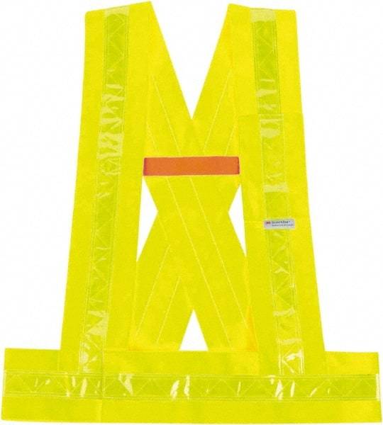 Ergodyne - Size XL/2XL High Visibility Lime Solid Breakaway Vest - ANSI 107, Hook & Loop Closure, 1 Pocket, Polyester - Industrial Tool & Supply