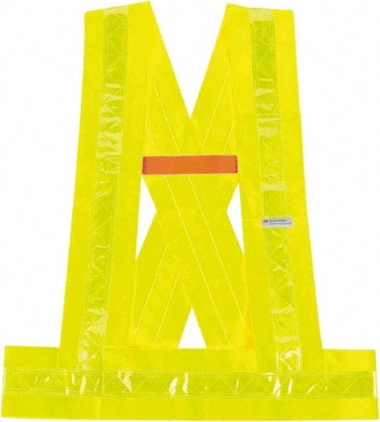 Ergodyne - Size 3XL High Visibility Lime Solid Breakaway Vest - ANSI 107, Hook & Loop Closure, 1 Pocket, Polyester - Industrial Tool & Supply