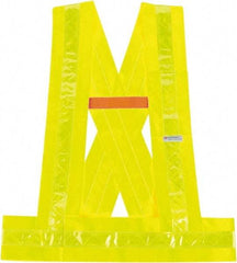Ergodyne - Size 3XL High Visibility Lime Solid Breakaway Vest - ANSI 107, Hook & Loop Closure, 1 Pocket, Polyester - Industrial Tool & Supply