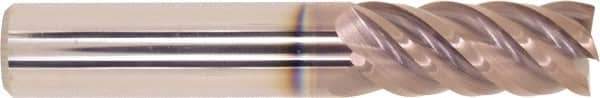 Millstar - 16mm, 40mm LOC, 16mm Shank Diam, 100mm OAL, 5 Flute, Solid Carbide Square End Mill - Single End, HSN Finish, Helical Flute, Centercutting, Right Hand Cut, Right Hand Flute, Series EMV5 - Industrial Tool & Supply