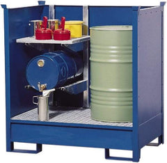 Denios - Mobile Spill Containment Type: Transport Pallet w/Side Walls Number of Drums: 2 - Industrial Tool & Supply