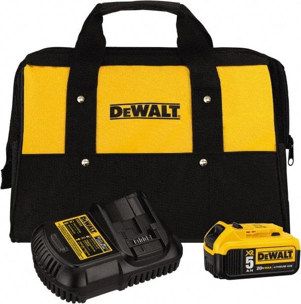 DeWALT - 20 Volt, 1 Battery Lithium-Ion Power Tool Charger - 1 hr to Charge, 20 Volt MAX Batteries Power Source, Battery Included - Industrial Tool & Supply