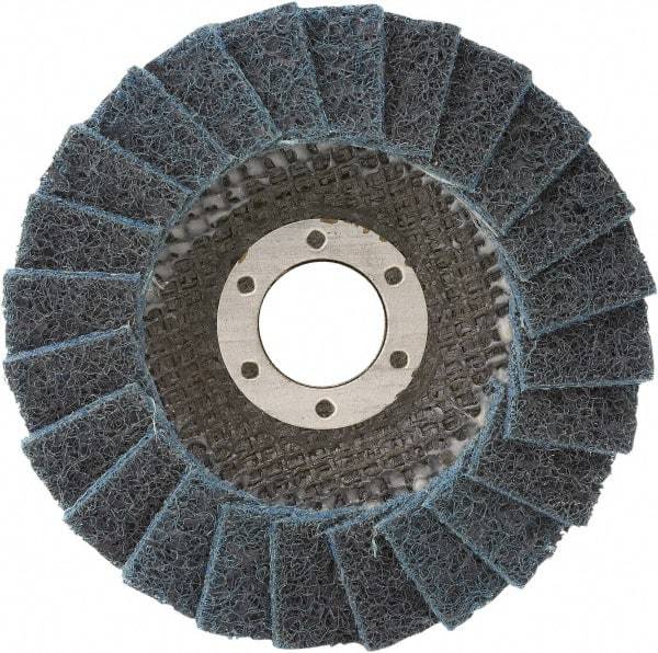 Camel Grinding Wheels - 180 Grit, 4-1/2" Disc Diam, 5/8-11 Center Hole, Type 29 Silicon Carbide Flap Disc - 13,300 Max RPM, Non-Woven Backing, Arbor Attaching System, Non-Woven - Industrial Tool & Supply