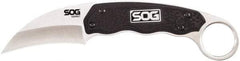 SOG Specialty Knives - 2-37/64" Long Blade, 7Cr17MoV Stainless Steel, Sheepsfoot, Fixed Blade Knife - 7.3" OAL, Glass-Reinforced Nylon Handle - Industrial Tool & Supply