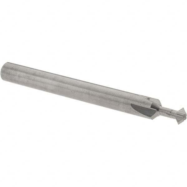 Accupro - 5/32° 5/32" Cut Diam, 0.078" Cut Width, 3/16" Shank, Solid Carbide Double-Angle Cutter - Industrial Tool & Supply