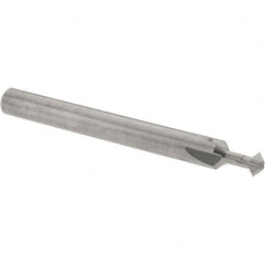 Accupro - 5/32° 5/32" Cut Diam, 0.078" Cut Width, 3/16" Shank, Solid Carbide Double-Angle Cutter - Industrial Tool & Supply