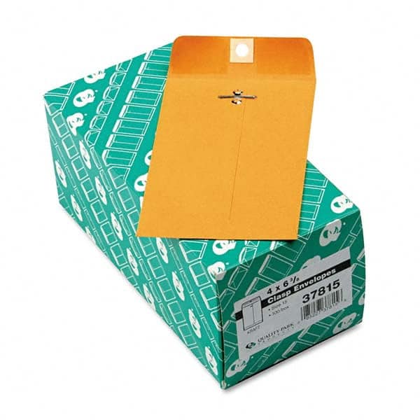 Quality Park - Mailers, Sheets & Envelopes Type: Clasp Envelope Style: Clasp w/Gummed Flap - Industrial Tool & Supply