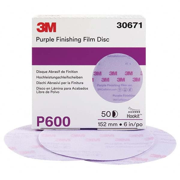 3M - Hook & Loop Discs Abrasive Type: Film Disc Disc Diameter (Inch): 6 - Industrial Tool & Supply