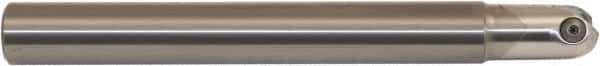 Millstar - 3/4" Cut Diam, 7" Max Depth of Cut, 3/4" Shank Diam, 8" OAL, Indexable Ball Nose End Mill - Straight Shank, CBSFCY Toolholder, MB, MBT, RBT Insert - Industrial Tool & Supply