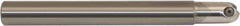 Millstar - 3/4" Cut Diam, 7" Max Depth of Cut, 3/4" Shank Diam, 8" OAL, Indexable Ball Nose End Mill - Straight Shank, CBSFCY Toolholder, MB, MBT, RBT Insert - Industrial Tool & Supply