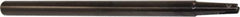 Millstar - 5/8" Cut Diam, 6-1/2" Max Depth of Cut, 3/4" Shank Diam, 7" OAL, Indexable Ball Nose End Mill - Straight Shank, TAF Toolholder, BDS, TO, HF Insert - Industrial Tool & Supply
