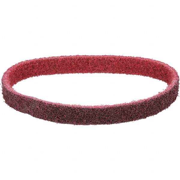 Dynabrade - 1-1/2" Wide x 30" OAL, Aluminum Oxide Abrasive Belt - Aluminum Oxide, Medium, Nonwoven, X Weighted Cloth Backing, Wet/Dry - Industrial Tool & Supply