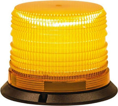 Buyers Products - 8 Flash Rate, 1" Pipe & 3-Bolt Mount Emergency Strobe Light Assembly - Powered by 12 to 24 Volts, Amber - Industrial Tool & Supply