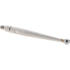 SPI - 2mm Ball Diam, Carbide, Ball Test Indicator Contact Point - 0.9" Contact Point Length, Use with Mitutoyo Test Indicators - Industrial Tool & Supply