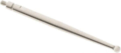 SPI - 2mm Ball Diam, Steel, Ball Test Indicator Contact Point - 1.336" Contact Point Length, Use with Mitutoyo Test Indicators - Industrial Tool & Supply