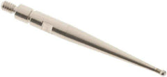 SPI - 1mm Ball Diam, Steel, Ball Test Indicator Contact Point - 0.9" Contact Point Length, Use with Mitutoyo Test Indicators - Industrial Tool & Supply