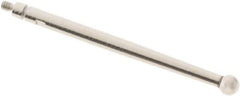 SPI - 3mm Ball Diam, Steel, Ball Test Indicator Contact Point - 1.336" Contact Point Length, Use with Mitutoyo Test Indicators - Industrial Tool & Supply