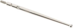SPI - 2mm Ball Diam, Steel, Ball Test Indicator Contact Point - 1.47" Contact Point Length, Use with Teclock Test Indicators - Industrial Tool & Supply