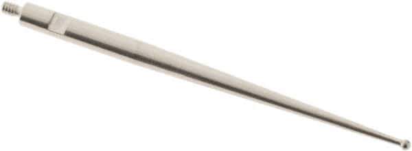 SPI - 1mm Ball Diam, Carbide, Ball Test Indicator Contact Point - 1.437" Contact Point Length, Use with Tesa Test Indicators - Industrial Tool & Supply