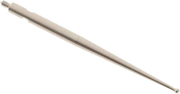 SPI - 1mm Ball Diam, Steel, Ball Test Indicator Contact Point - 1.437" Contact Point Length, Use with Tesa Test Indicators - Industrial Tool & Supply